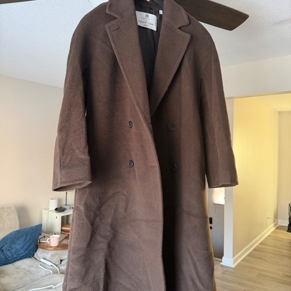 Aritzia Slouch Coat-(Re) Camel Wool - Picture 2 of 5